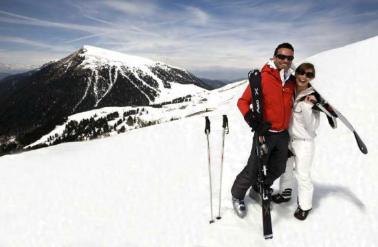 Winter hiking Dolomites